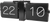 Horloge de table Karlsson Flip vue de côté : affichage 22 à gauche et 10 à droite, boîtier noir