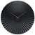 Horloge murale Karlsson avec cadran à rayons, aiguilles dorées, design rond