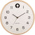 Horloge murale Karlsson 31,5 cm Ø bois • Cri du coucou intégré • Mouvement à quartz silencieux