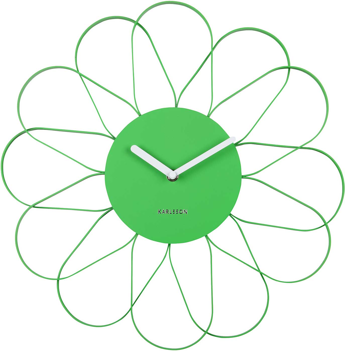 Horloge murale Karlsson 40x40x2,5 cm fer • Design minimaliste • Mouvement à quartz précis