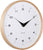 Horloge murale Karlsson avec cadre en bois clair, cadran blanc et aiguilles noires
