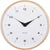 Horloge murale Karlsson avec cadre en bois clair et cadran noir, chiffres arabes