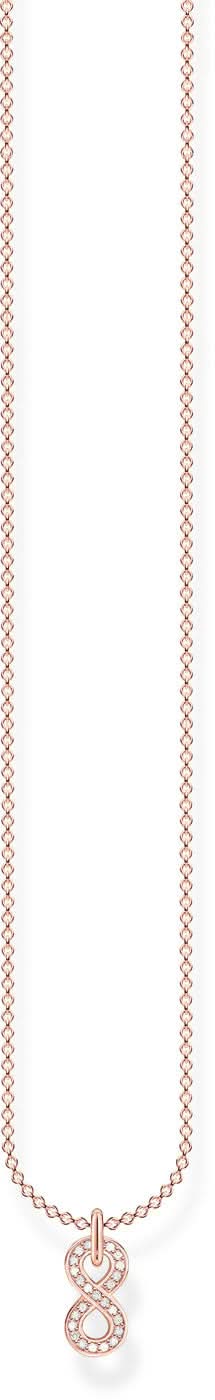 Collier avec pendentifs infini - Plaqué or rose 750