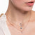 Collier avec pendentifs infini - Plaqué or rose 750