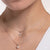 Collier double en argent sterling avec pendentif perle et pendentif croix