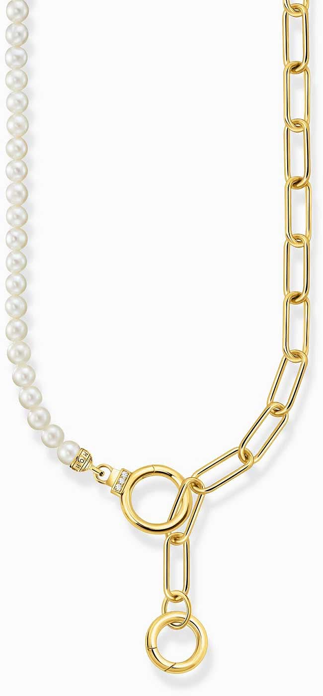 Collier en chaîne et perles avec deux fermoirs - Thomas Sabo Modèle : KE2193-445-14