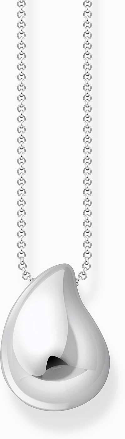 Collier Thomas Sabo : pendentif goutte en argent avec chaîne, design ouvert