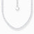 Collier argenté avec chaîne tennis et petit pendentif cœur