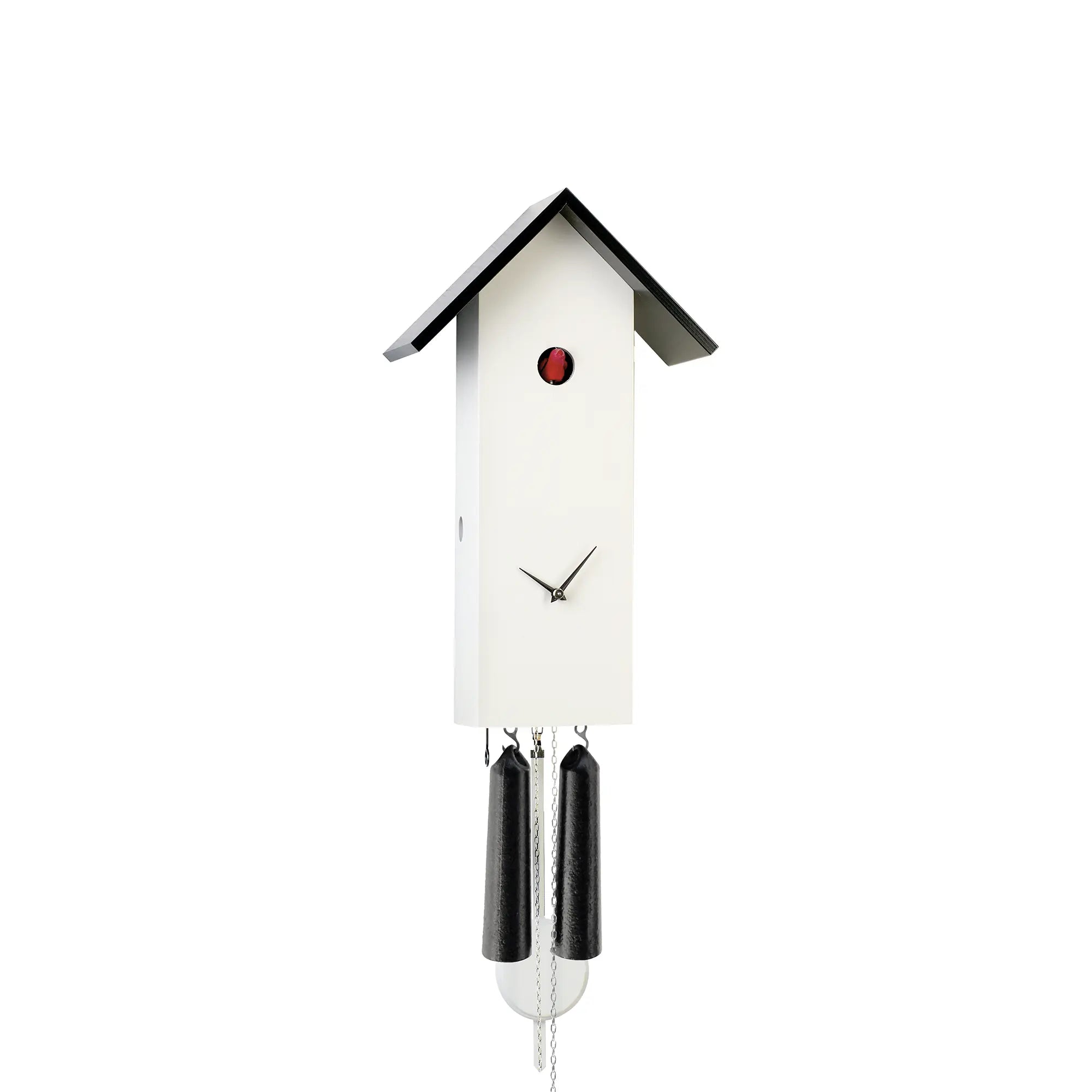Rombach & Haas Classic SL35-1 Horloge Murale Blanche • Mouvement Mécanique 8 Jours • Authentique Coucou de la Forêt-Noire
