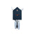 Rombach & Haas STYLE OD34HG-2/6 Horloge Murale Noire • Mouvement Mécanique 8 Jours • Véritable Coucou de la Forêt-Noire