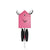 Rombach & Haas STYLE OD34HG-7/2 Horloge Murale Rose/Noir • Mouvement Mécanique 8 Jours • Coucou Authentique de la Forêt-Noire