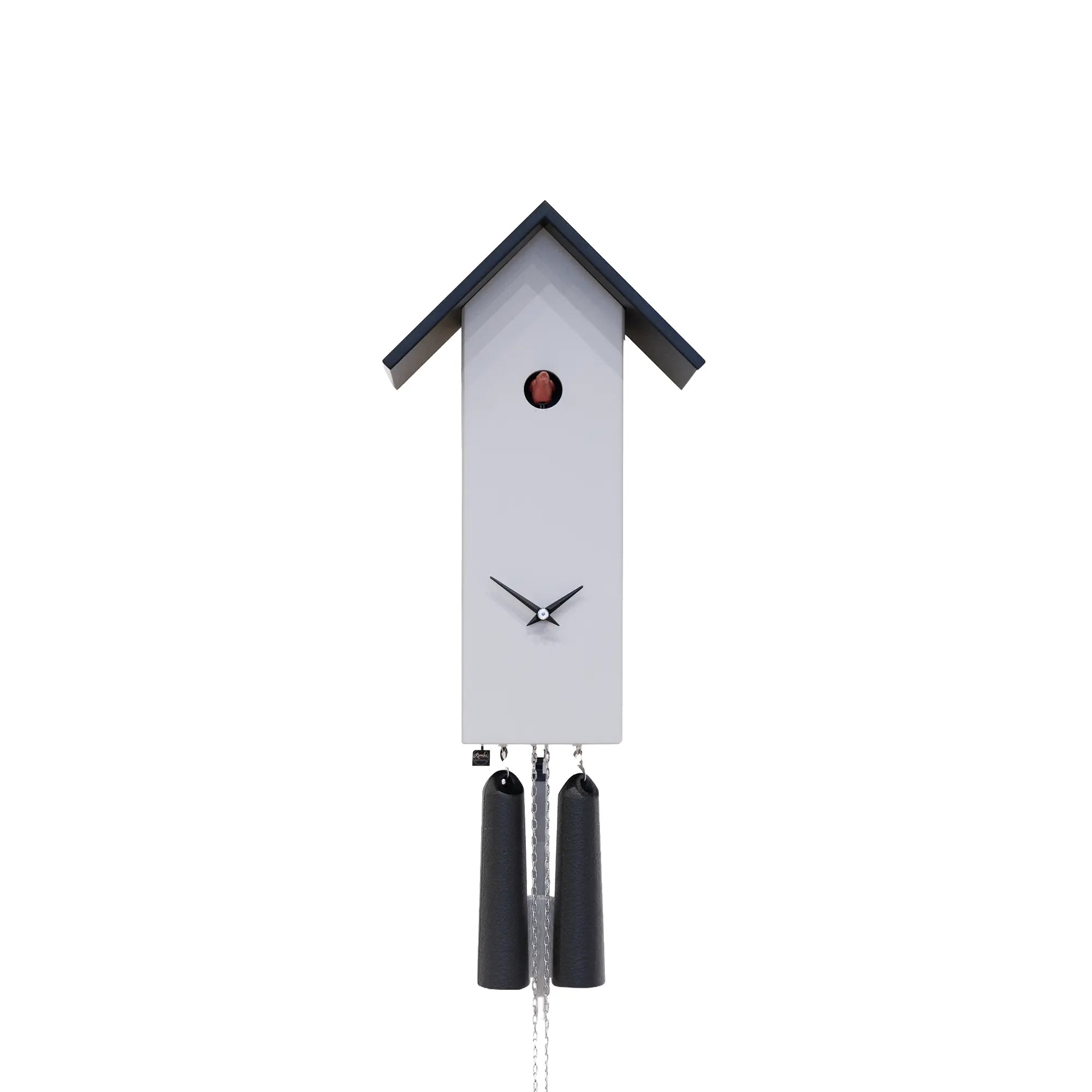 Rombach & Haas Classic SL35-9 Horloge Murale Grise • Mouvement Mécanique 8 Jours • Véritable Coucou de la Forêt-Noire