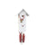 Rombach & Haas Classic SL35 H-1/14/3 Horloge Murale Blanc/Or/Rouge • Mouvement Mécanique 8 Jours • Véritable Coucou de la Forêt-Noire