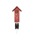 Rombach & Haas Classic SLM3H-3 Horloge Murale Bois Naturel/Rouge • Mouvement Mécanique 8 Jours • Véritable Coucou de la Forêt-Noire