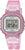 Montre Casio pour femme, style rétro avec affichage numérique, bracelet en plastique rose