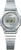 Montre Casio pour femme avec bracelet en métal argenté et cadran numérique rond