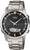 Montre Casio Lineage pour homme avec bracelet en acier inoxydable argenté et cadran noir