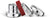 Charm en acier inoxydable avec cordon tressé rouge et couronne circulaire en strass