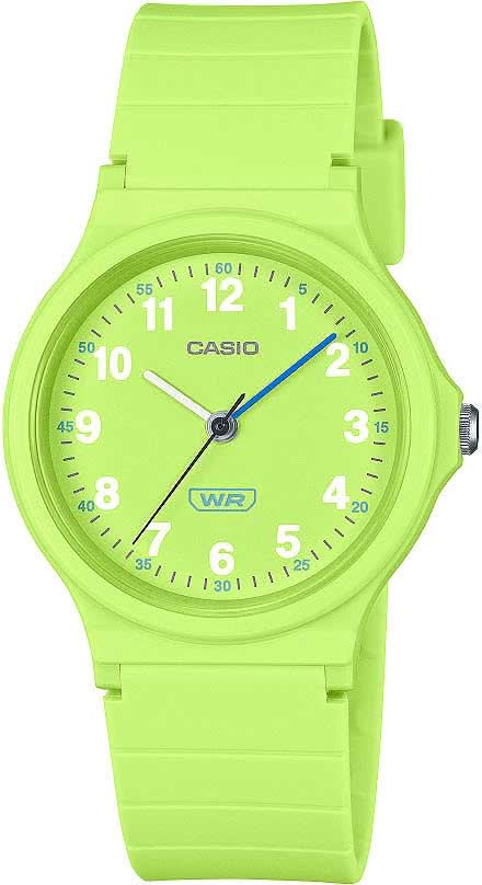 Montre Casio Timeless Collection LQ-24B-3BEF pour femme • Résine biosourcée • Vert clair