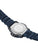 Luminox Herrenarmbanduhr Rückseite mit Schraubboden und Gravur, blaues Silikonarmband