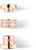 Roségoldener Edelstahl-Charm mit Zirkonia-Besatz und umlaufender Gravur