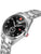 Herrenarmbanduhr mit schwarzem Zifferblatt, Edelstahlarmband und Datumsanzeige
