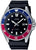 Montre de plongée sportive Casio avec cadran noir, lunette bleue et bracelet noir