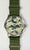 Montre Messerschmitt pour homme avec bracelet en tissu vert olive et cadran camouflage