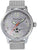 Montre pour homme : bracelet milanais argenté, cadran gris avec Messerschmitt & 262