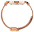 Bracelet détaillé avec maille métallique or rose et fermoir