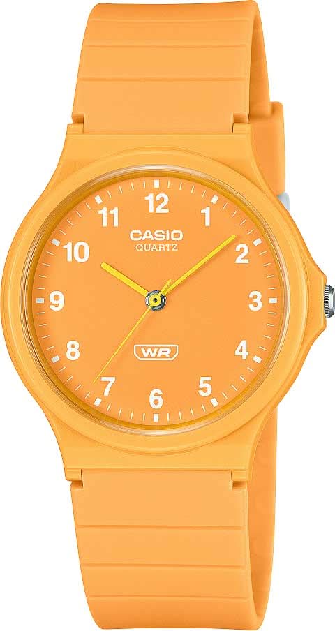 Montre pour femme avec cadran orange et bracelet orange (Bio-résine)