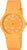 Montre pour femme avec cadran orange et bracelet orange (Bio-résine)