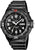 Montre Casio pour homme avec cadran noir et bracelet en caoutchouc, design de plongeur