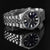 Bracelet de montre pour homme en acier inoxydable avec boîtier rond, cadran bleu foncé avec index lumineux