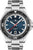 Herrenarmbanduhr mit blauem Zifferblatt, automatischem Werk, Edelstahlarmband