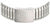 Bracelet de montre pour homme : bracelet en métal argenté avec boucle et trous de réglage