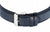 Bracelet de montre pour homme avec bracelet en cuir bleu et boucle ardillon argentée