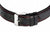 Montre homme Master Time : bracelet en cuir noir avec surpiqûre rouge et boucle ardillon
