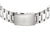 Herrenarmbanduhr mit Edelstahlband und Schließe, Rückseite mit Gravur.