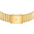 Goldfarbenes Metallarmband der Herren-Armbanduhr mit Schließe