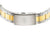 Bracelet de montre pour homme en métal avec segments dorés et fermoir argenté