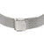 Montre pour homme avec bracelet en maille d'acier inoxydable et fermoir rectangulaire