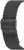 Bracelet pour homme, fermoir rectangulaire fin sur bracelet en maille noire