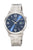 Bracelet de montre pour homme en titane avec cadran bleu et bracelet en métal
