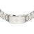 Bracelet de montre pour homme : boucle en titane, ligne décorative dorée, maillons avec perforations