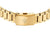 Montre pour femme avec bracelet en métal doré et large fermoir