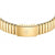 Damen-Funkuhr mit goldfarbenem Gliederarmband und Schließe