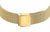 Montre pour femme avec bracelet en métal doré et fermoir déployant