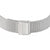 Silbernes Metallarmband mit Schließe für Damen-Armbanduhr