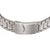 Damenarmbanduhr mit silberfarbenem Metallarmband, Schließe im Detail